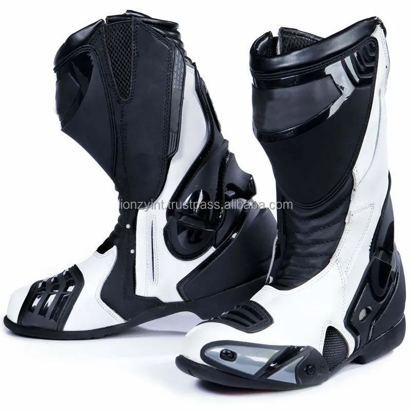 New Motorcycle Boots Biker Waterproof Speed Motocross Racing Boots Men Non-slip Protective Motorbike Riding Off Road Boots Shoes