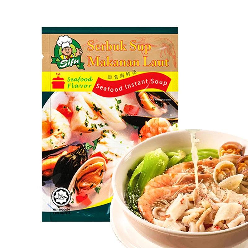 High Quality Factory Price Seafood Instant Soup Perfect Taste with Add-Ons like Veggies Meat Seafoods Made In Malaysia