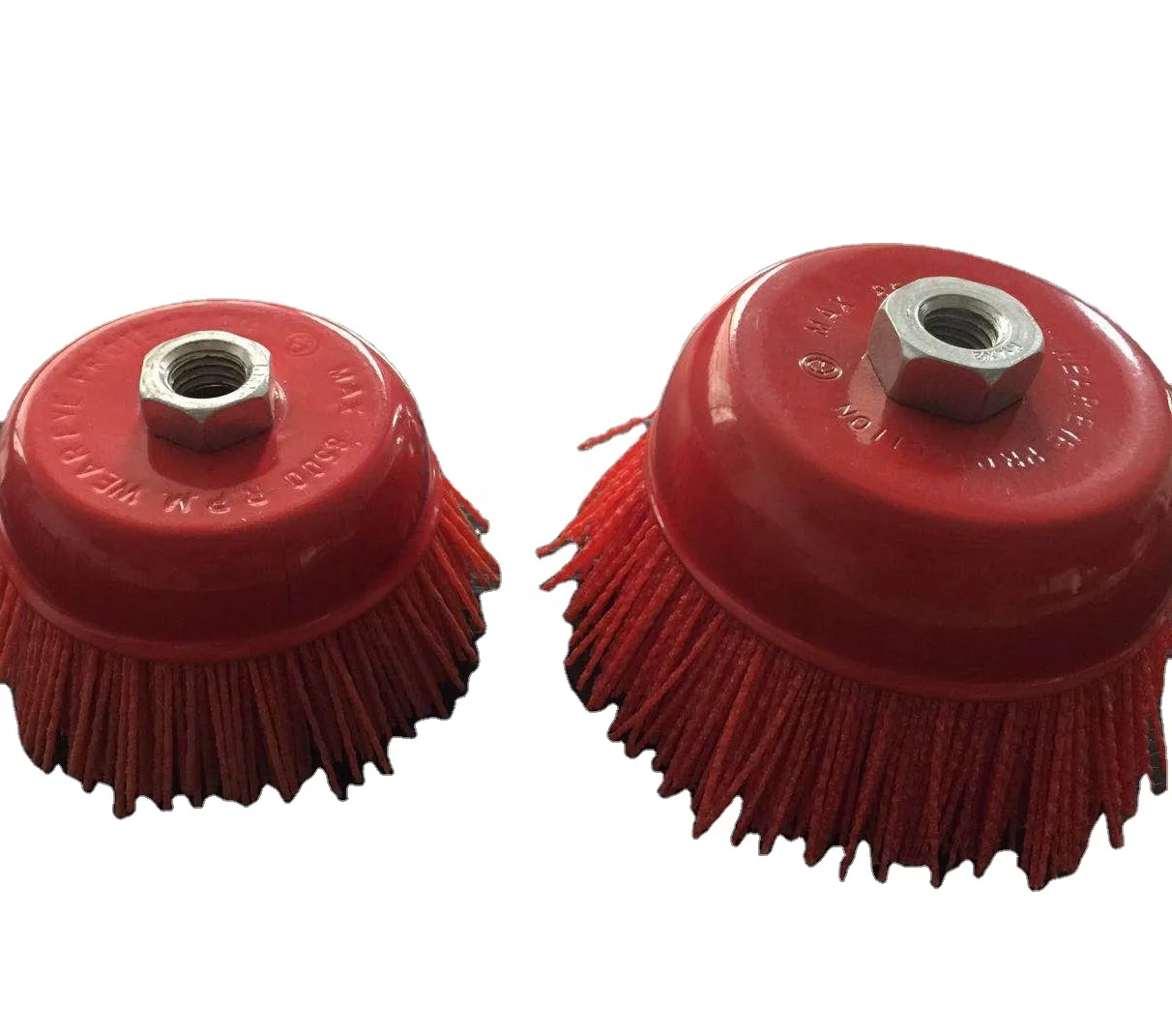 Abrasive Wire Nylon Wheel  Adhesive Brush Wood Polishing Tool  For Angle Grinders