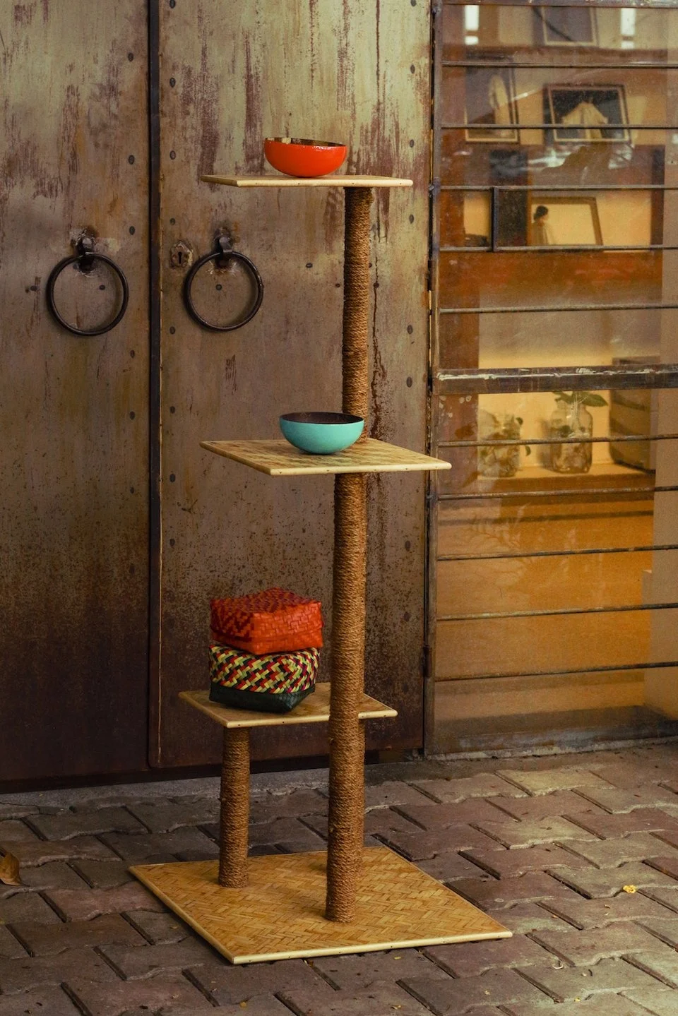 High quality nice handmade cat tree tower cat scratching tree from Viet Nam