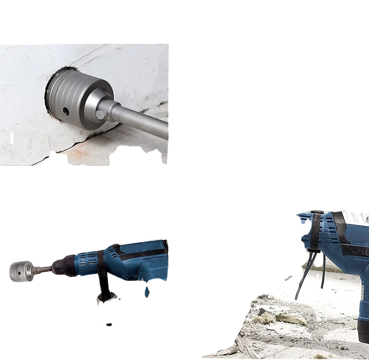 Dry Cutting Concrete Hole Saw Hollow Tct Core Drill Bit For Concrete Wall Brick Block