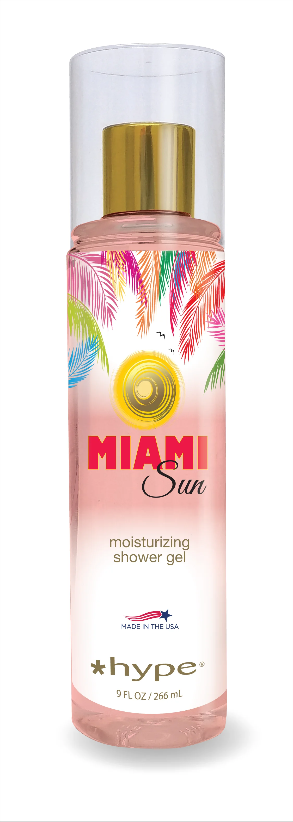 *Hype Miami Shower Gels in 5 Fragrances - The vibrancy & personality of Miami in a bottle- 8oz Squeeze Bottles