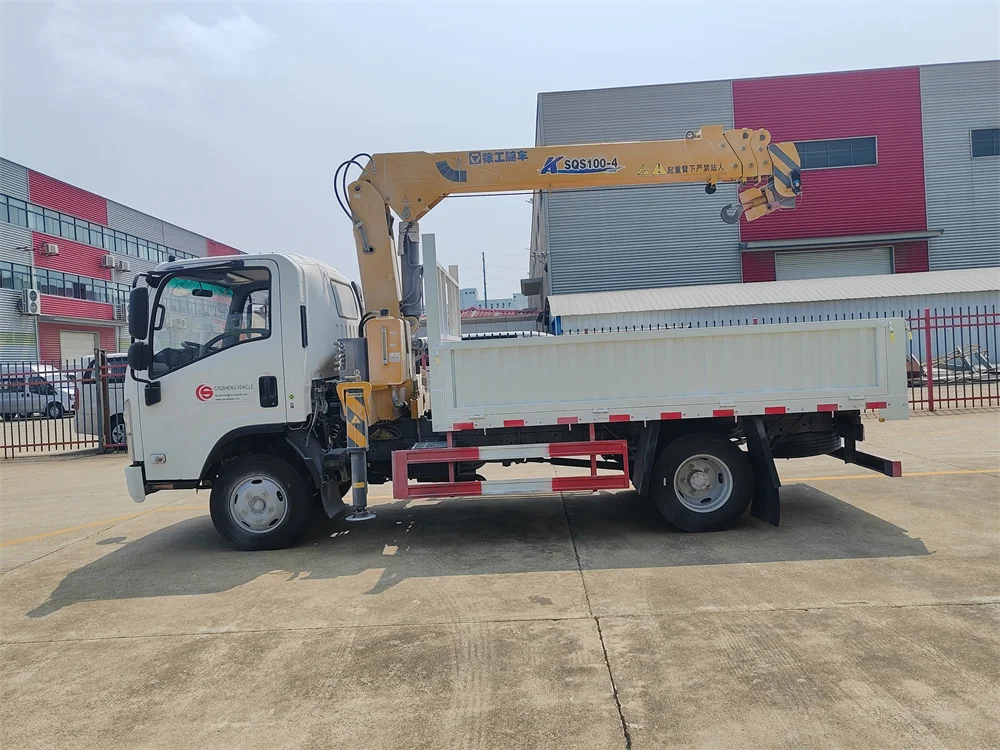 ISUZU 4x2 4tons Truck Mounted Crane Cargo Truck Factory price for sale