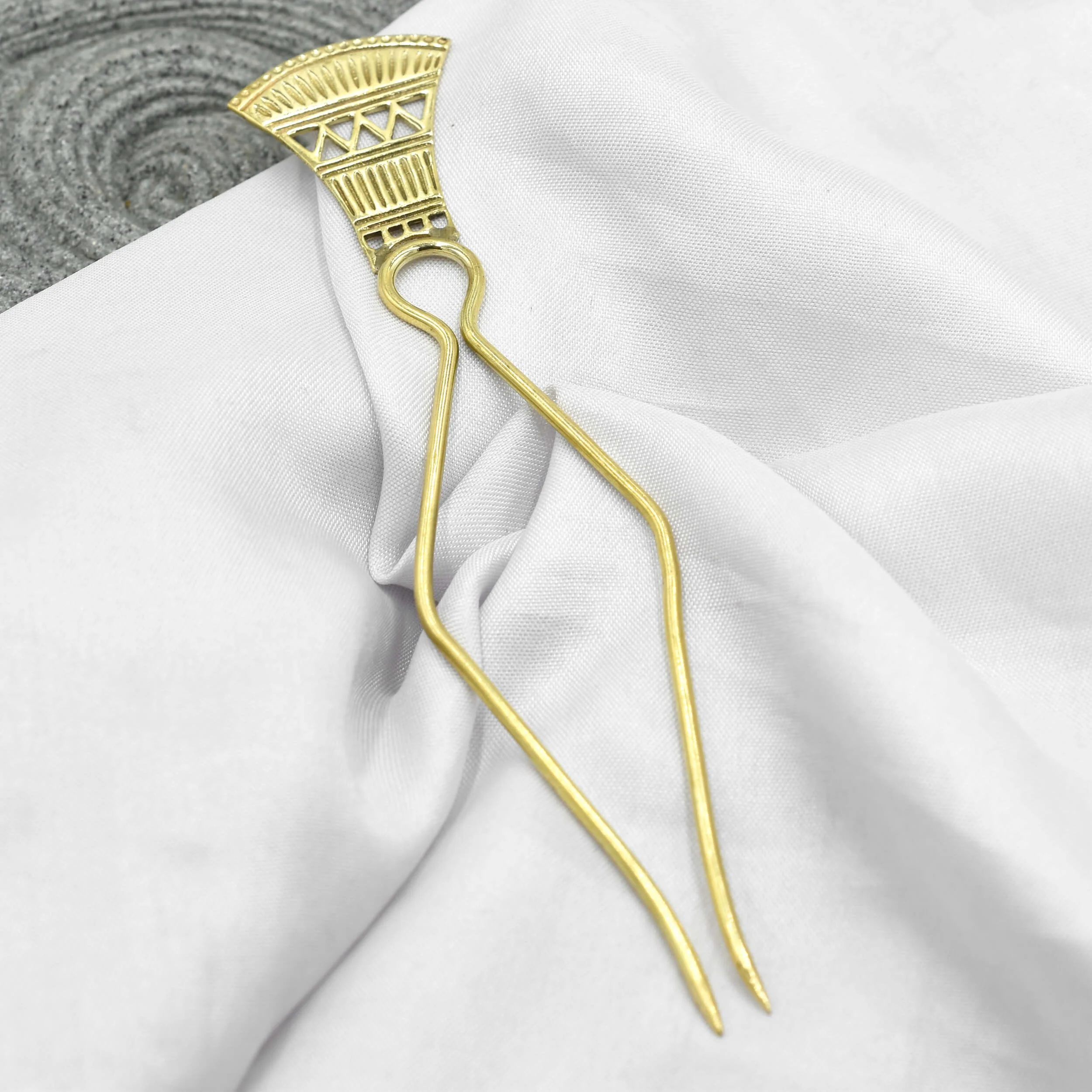 Chinese wings hair pin unique design crown shape hair bun pin brass metal gold plated waterproof fashion jewelry wholesale