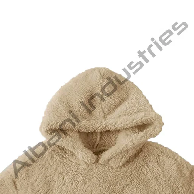 2021 OEM Custom pullover cashmere shearling berber sherpa fleece hoodies for men polar fleece hoodie