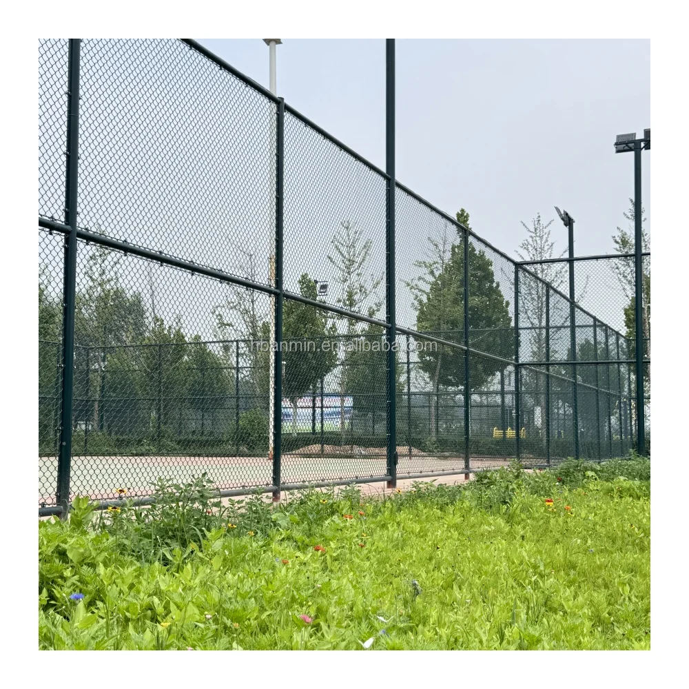 Cheap wholesale used 9 gauge galvanized and pvc coated diamond shape cyclone wire chain link fence