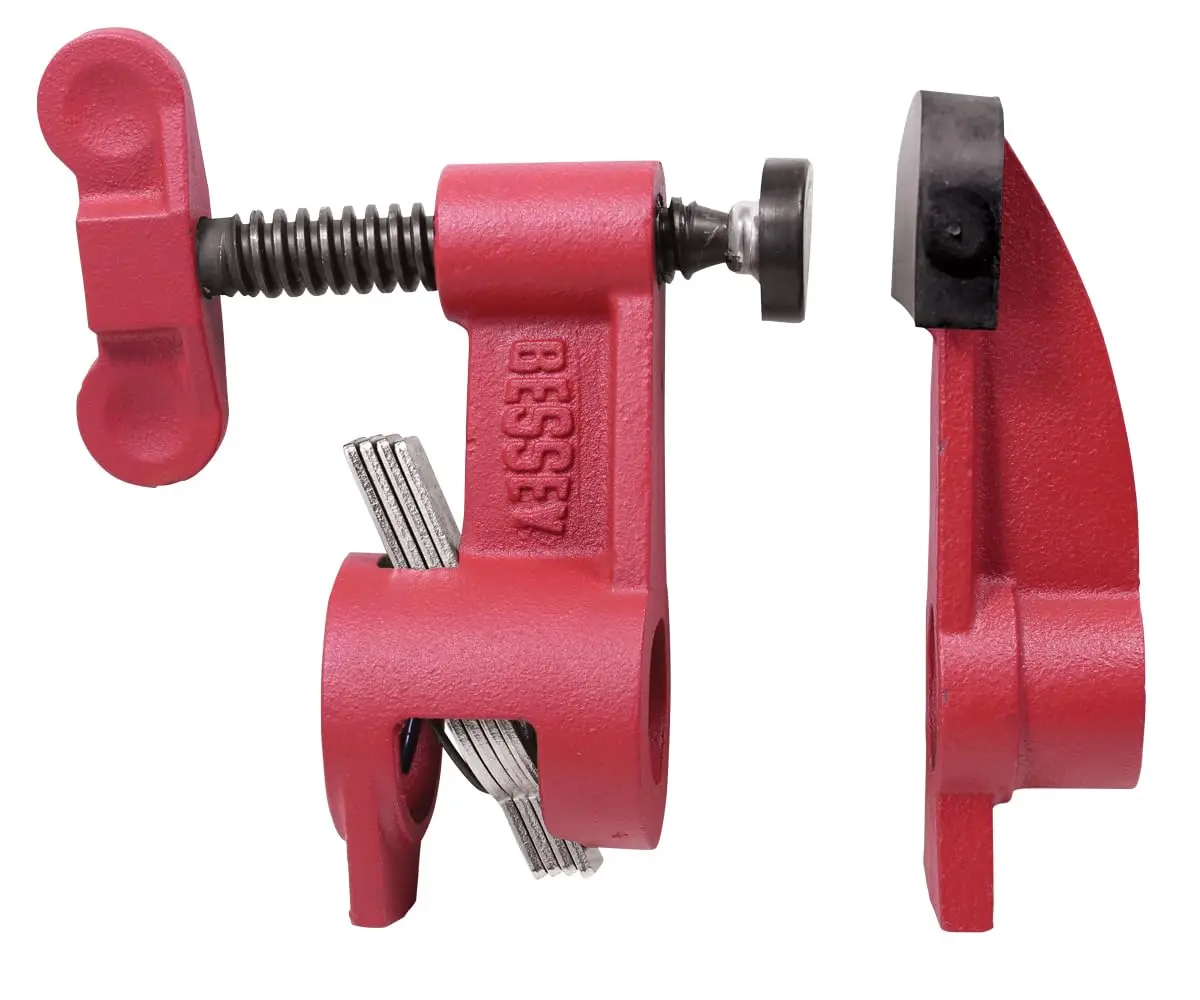3_4 Inch Pipe Clamp With Leg Heavy Duty H Type Quick Release Woodworking Tools Gluing Pipe F Clamp Ductile Iron