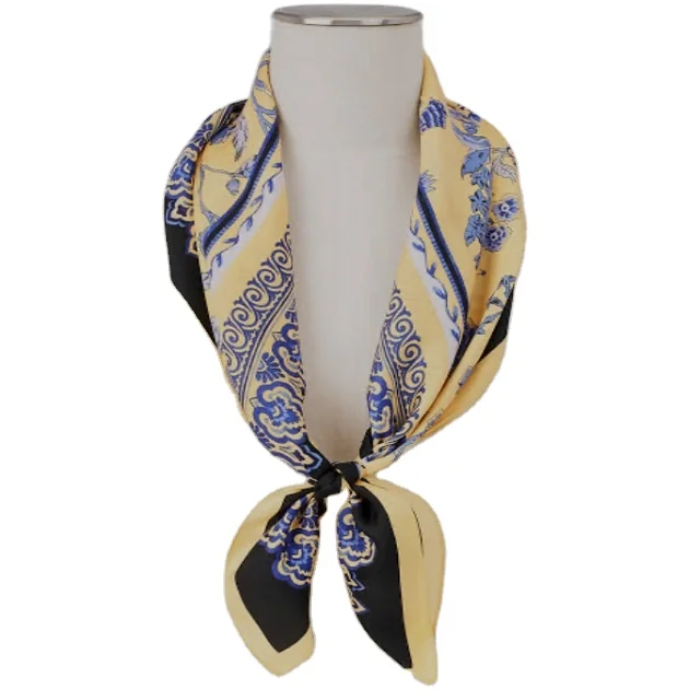 Custom Digital Printed Bandana Scarf Soft Square Beautiful Hijab for Adults Head Covers Best Fashion  Product women scarf