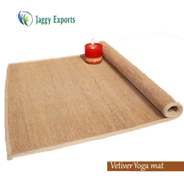  100% натуральный органический эко-фитнес-топ брендовые бегунки для ветиверовое Коврик йоги