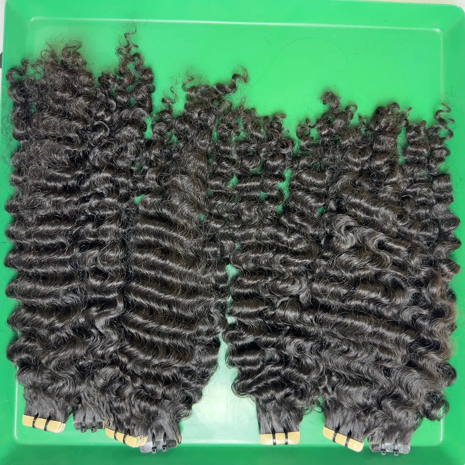 Best Selling Wholesale Price Burmese Curly Bundles/ I-Tip/ Tape In Hot Selling Style Natural Black Color 1B Weft Hair Extensions