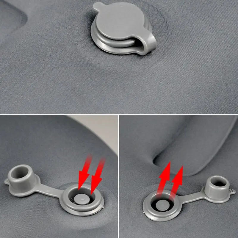 Inflatable Travel Camping Pillow Ergonomic Neck Lumbar Support Sleeping Cushion