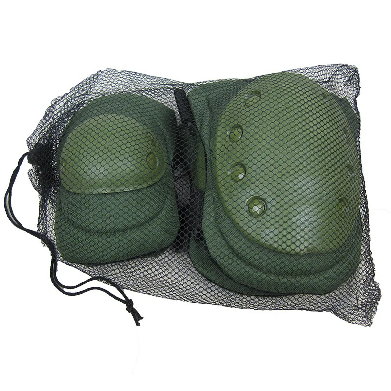 WANZHUO High Quality Solid nail Outdoor Sports Protector Tactical Knee Pads Elbow Pads for Climbing Training Shooting Fighting