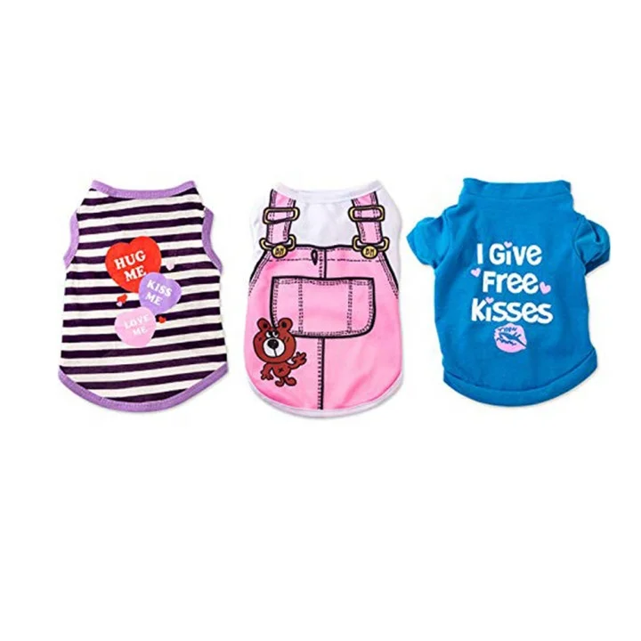 Queena striped jean manufacturers wholesale luxury skirt dog high-end bowtie print clothing pet clothes princess dress