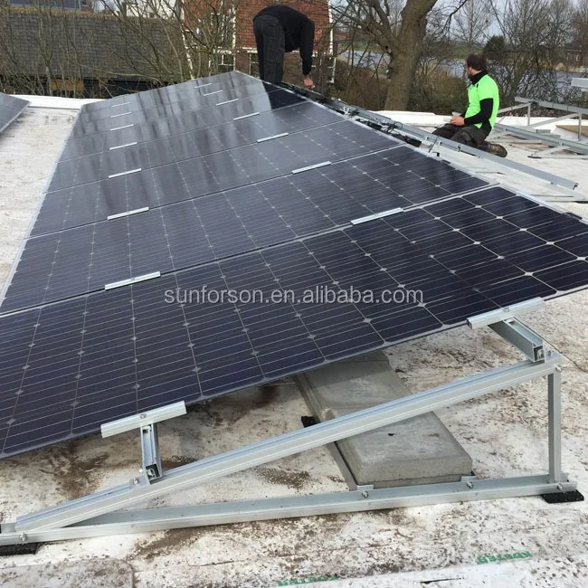 80-200 мм алюминиевые монтажные зажимы PV солнечные тонкопленочные