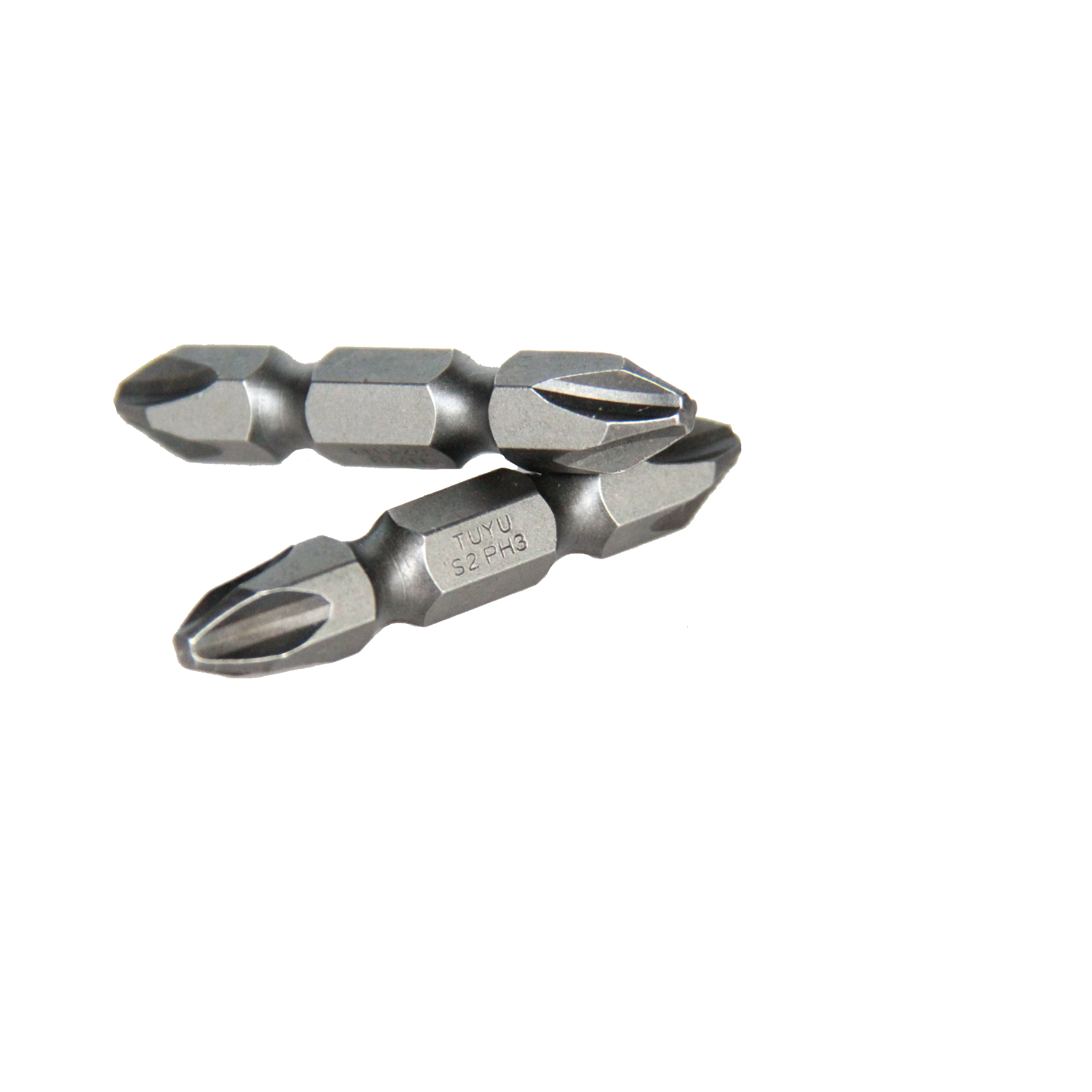 8mm Dia Hex Shank 50mm length Magnetic Bits  Double Ended PH3 Phillips Steel Screwdriver