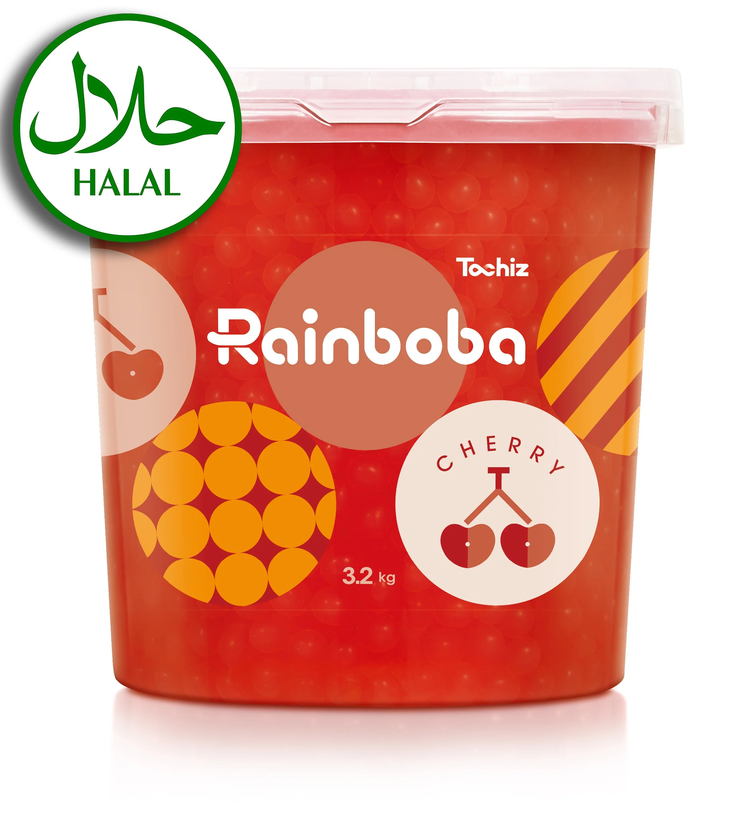 Halal Cherry flavor Bursting boba from Taiwan Premium Supplier