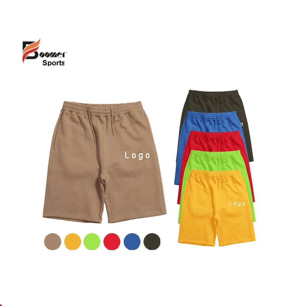 Оптовая продажа Высококачественная спортивная одежда мужские простые хлопковые короткие брюки индивидуальные шорты для фитнеса бега тренировок