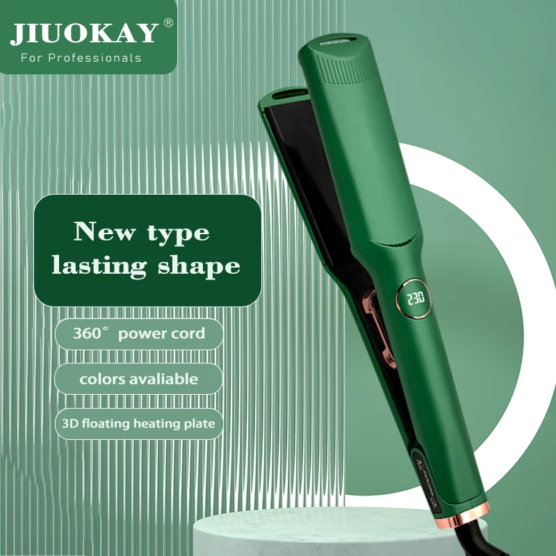 Salon Beauty Hair Straightener Wholesale Lasting Styling Care LED Display Turntable Control Hair Straightener