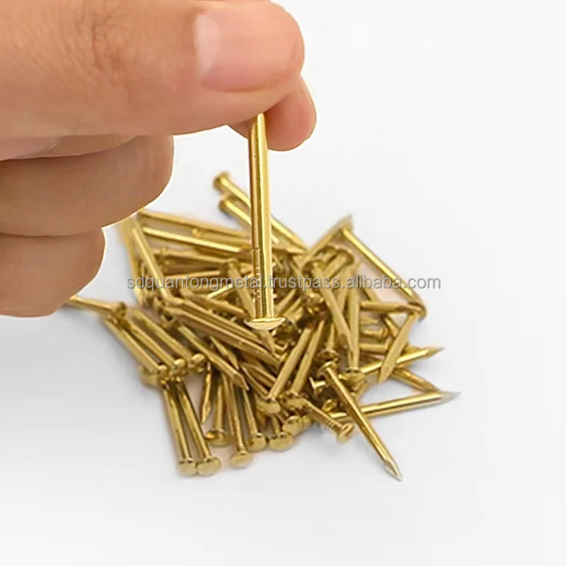 8mm Brass Cross Flat Head Wood Screw Copper Chipboard Nails copper nails for sale