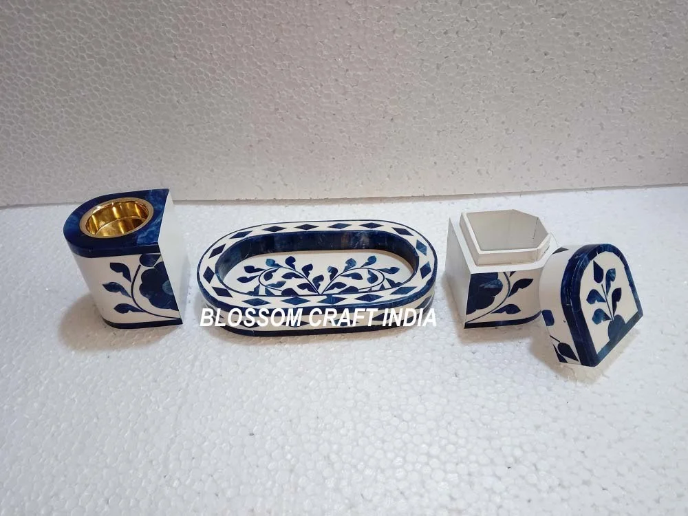 Latest Handmade Bone inlay Mother of Pearl inlay Tray with Box / Burner / Bakhoor / Mubkhar