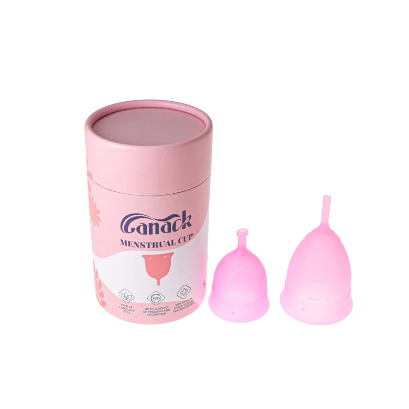 Reusable Medical grade Menstrual Cup silicone packaging menstrual cup packaging box