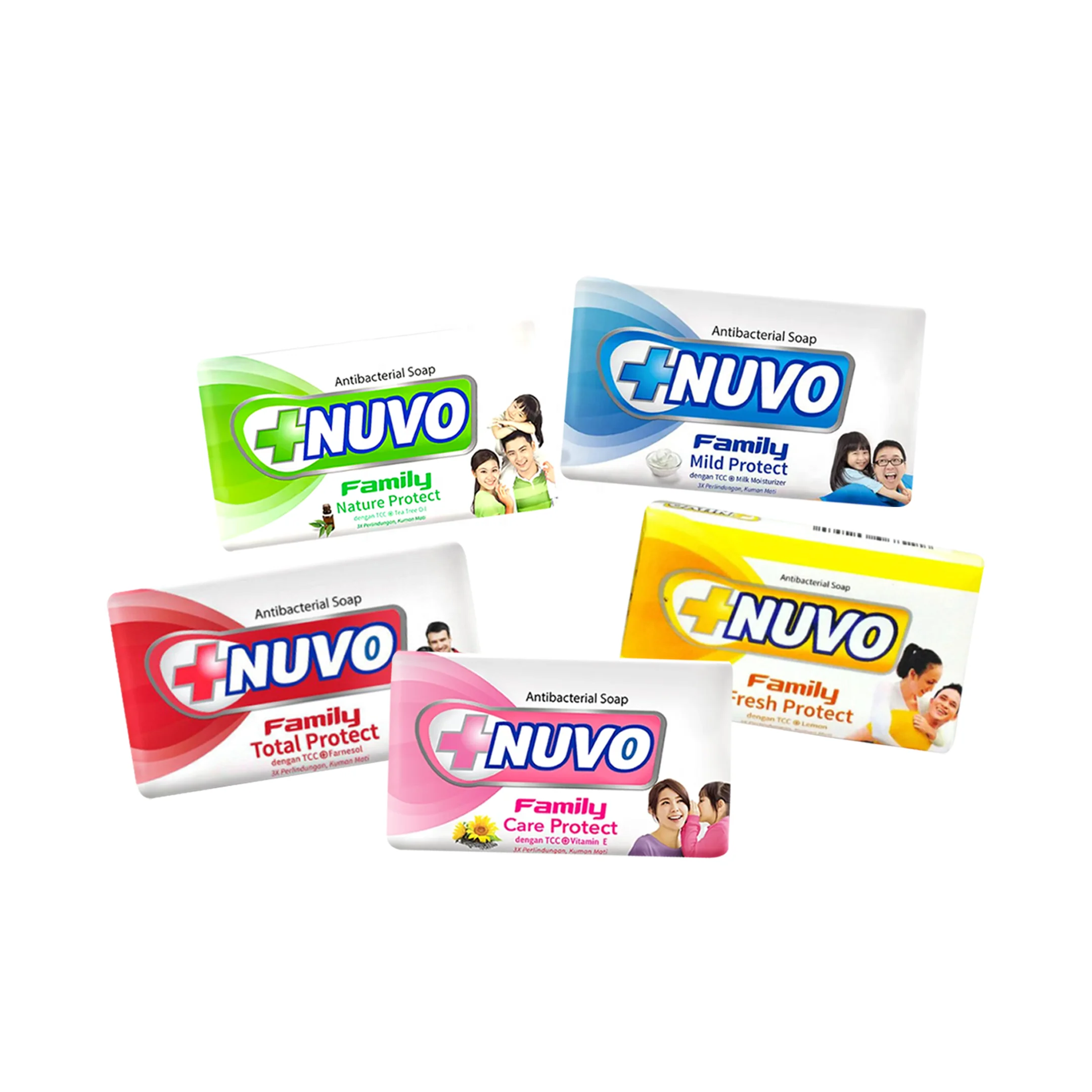 Nuvo Antiseptic Antibacterial Bar Soap For Everyday Use Cleaning and Refreshing from Body Odors and Skin Problem