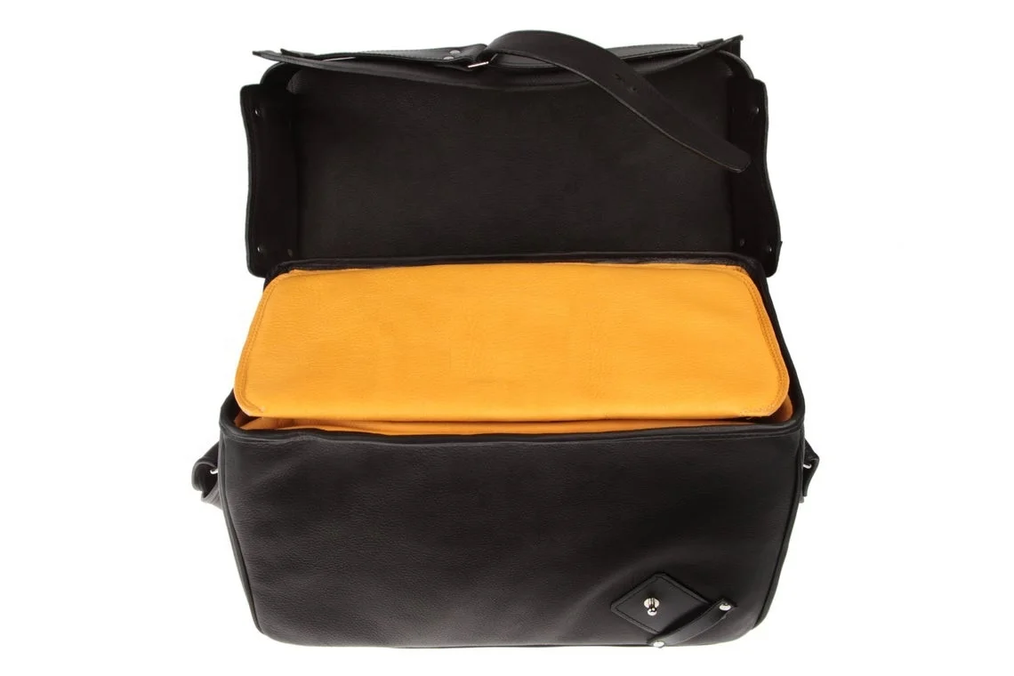 Shockproof High Quality Premium Leather Black Photography Camera Case Classic Camera Bag With Strap Closure Eye To Carry