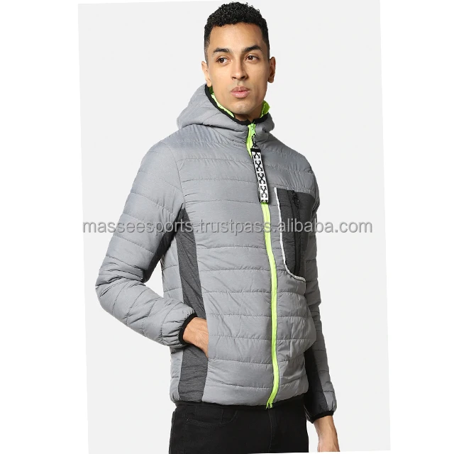 Men Custom Outdoor Softshell Fishing Waterproof Bomber Windproof Jacket For Men Hiking padded winter jacket with hood