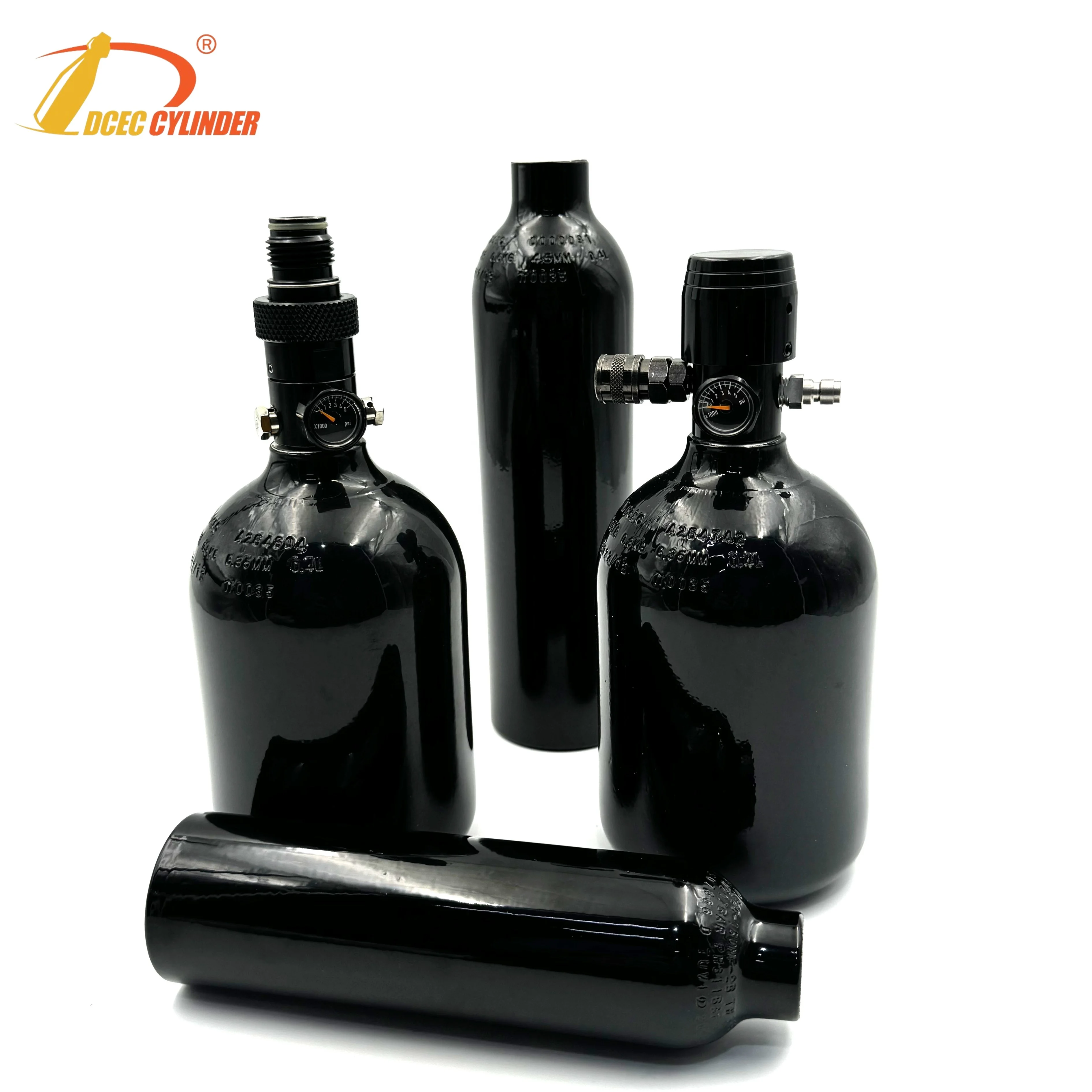 Durable Compressed TPED certificate 26ci Air Tank for Paintball and Airsoft HPA Tank with 4 position regulator