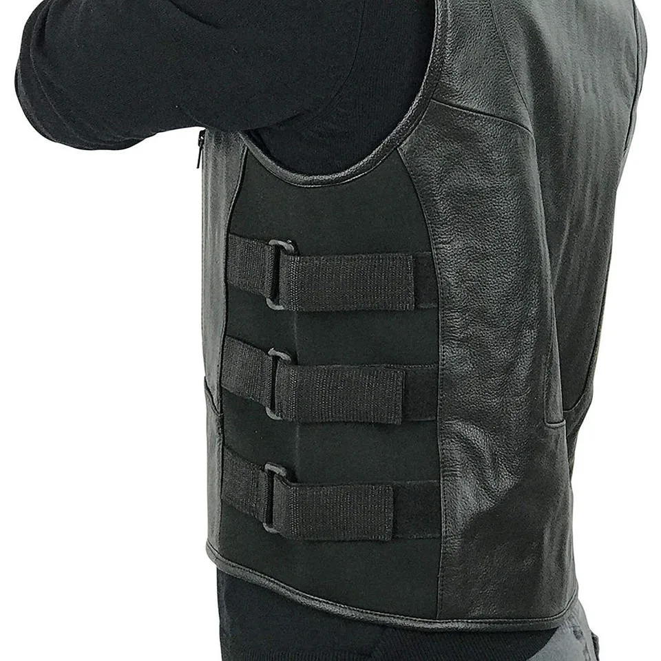 Leather Vest Motorcycle Men Fashion Customize Wholesale Vest Top quality motorcycle body armor vest good quality
