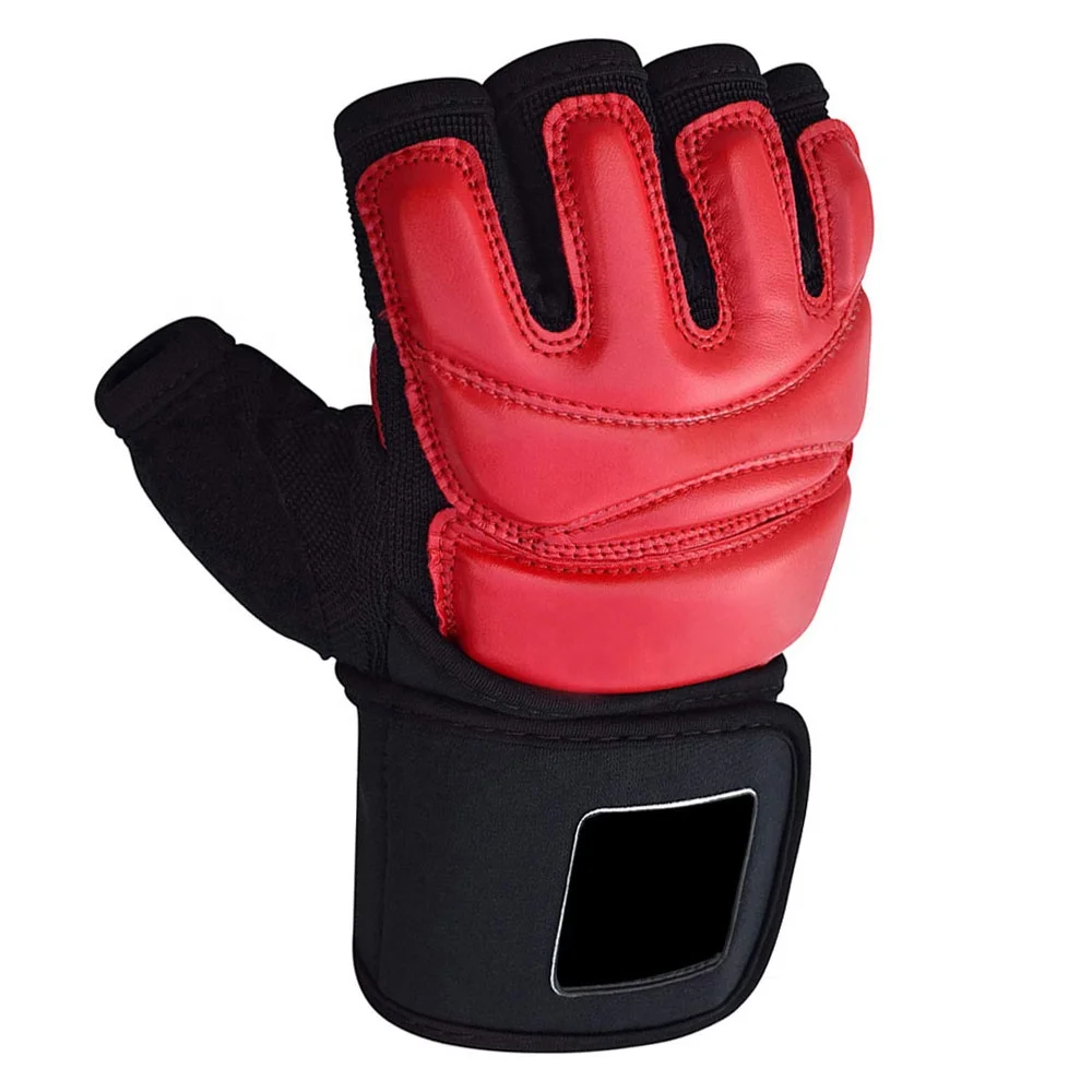 High quality wholesale custom logo boxing mma half finger gloves ufc fighting mma gloves guantes training gloves