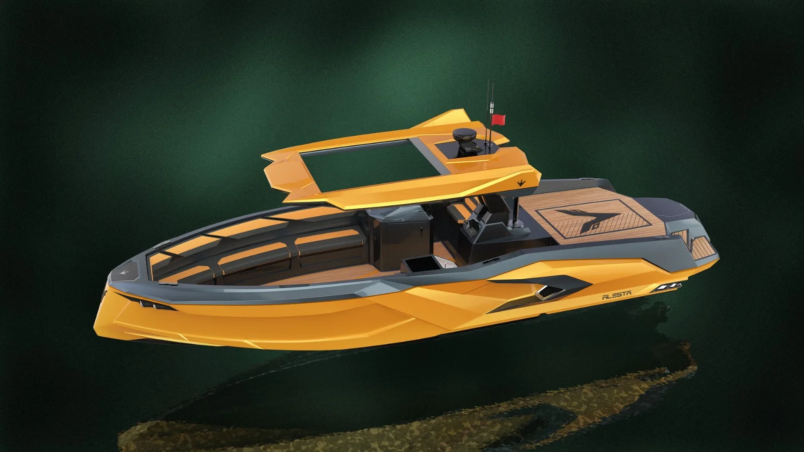 Alesta Marine Luxury Raptor Parasailing Boat BLACK New FiberGlass Entertainment CE Best Quality White Ocean Sea Lake River