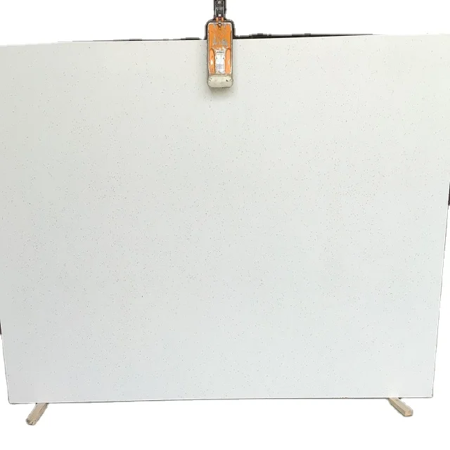 wholesale price polished surface regal white engineered quartz artificial slab by Indian manufacturer  natural stone