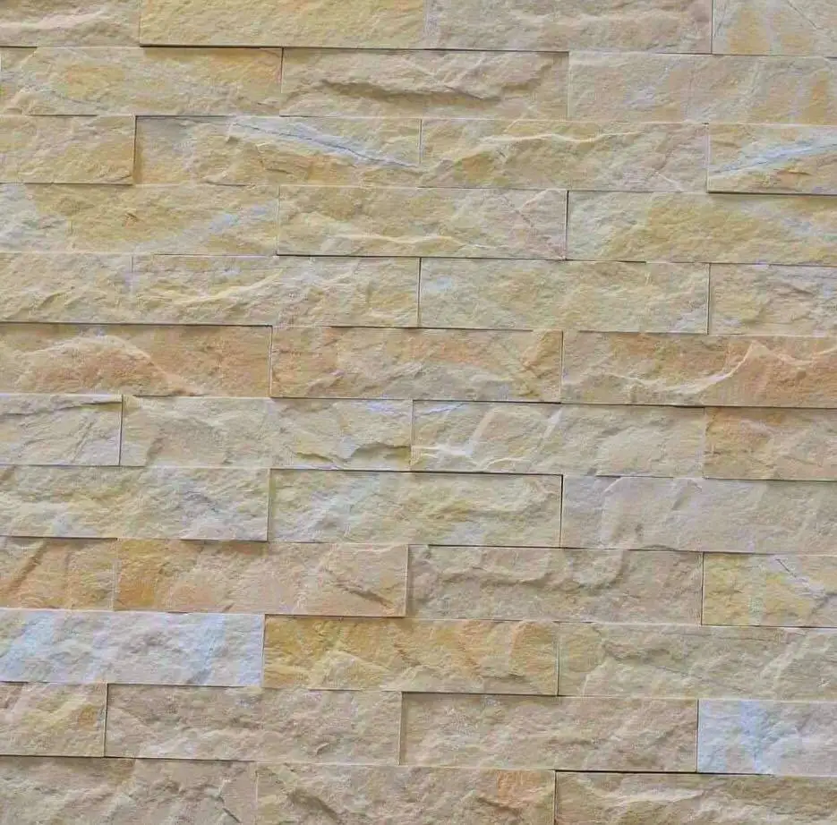 Mosaic yellow & crystal white Wall Cladding Stone - Natural Marble Stone Mosaic Tile for sale 2024
