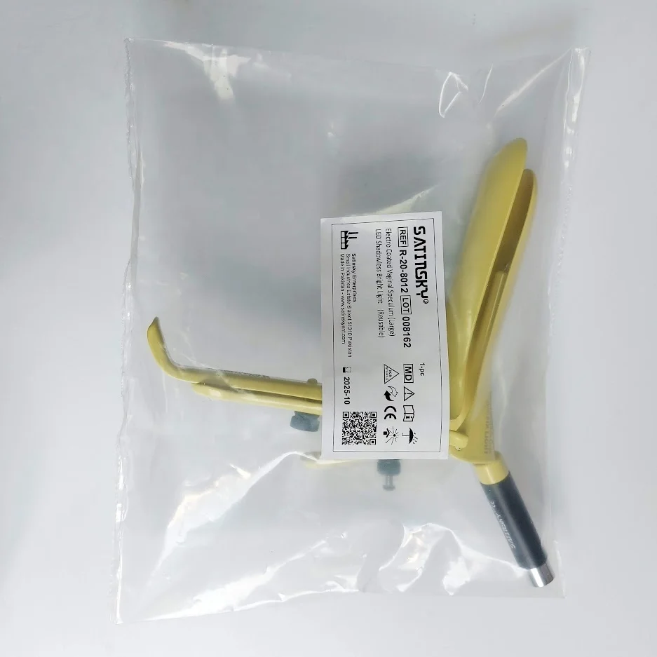 2022 New Electro Coated Vaginal Speculum 35mm X 89mm LED Shadowless Bright Light Source Gynecology Stainless Steel Tool