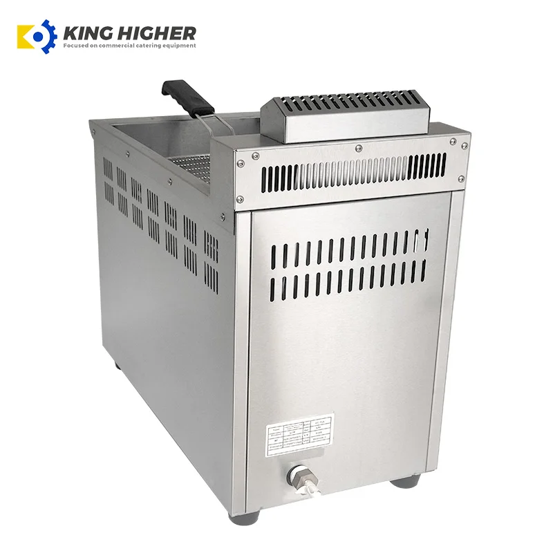 High Quality Commercial Electric Deep Fryer Single Double Cylinder Restaurant Food Shop Stainless Steel Gas Chips Potato Fryer