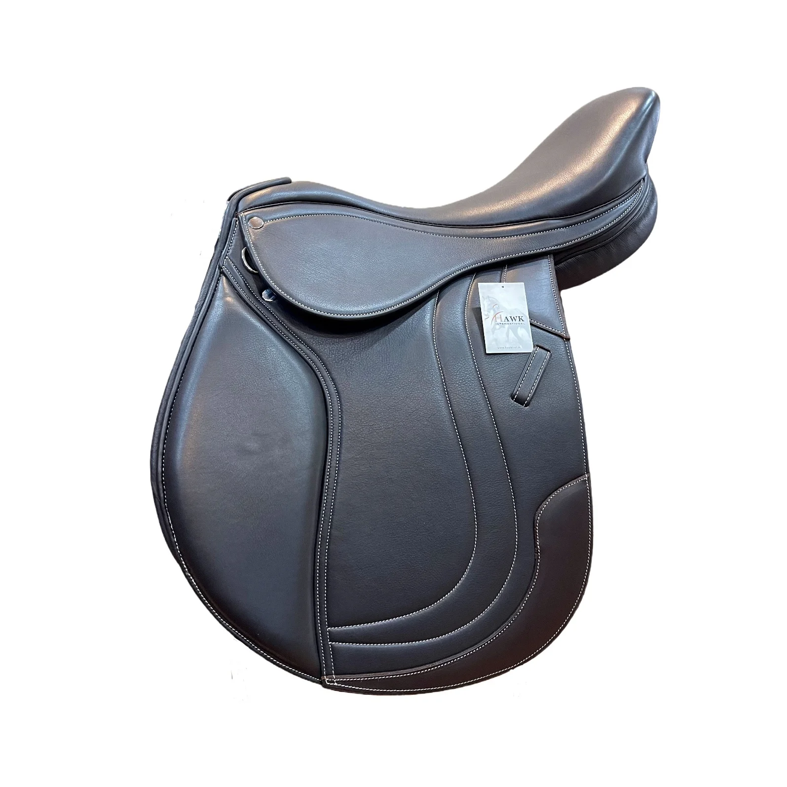 Customisable English Horse Jumping Saddle Latest Design Soft Wrapped Leather Tree for Horse Riding