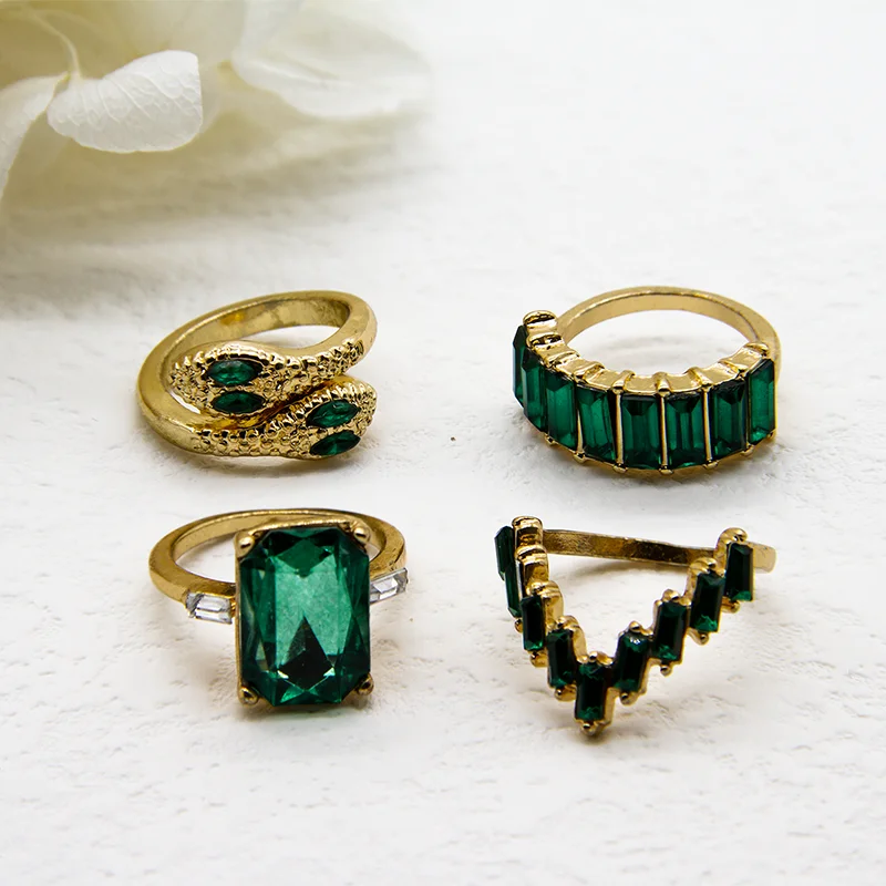 Luxury Rings For Women Jewelry Gold Plated Mens Solid Waterproof Gold Rings Jewelry Women