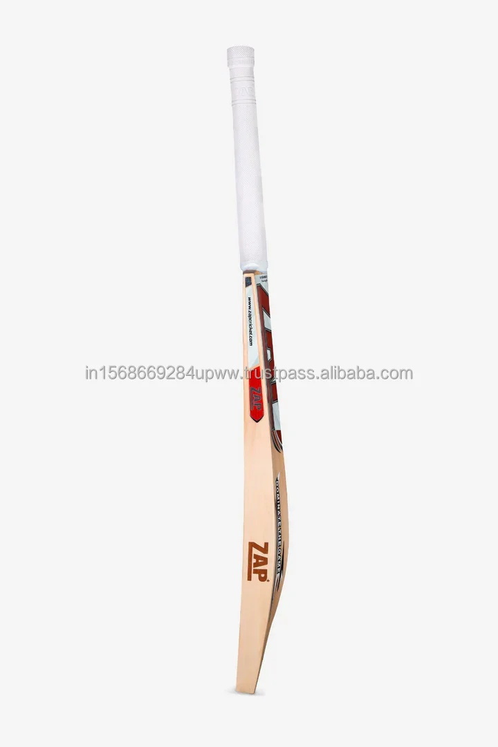 Wholesale Supply Premium Handcrafted ZAP Glider Kashmir Willow Bat for Senior Cricketing Use from Indian Exporter- Size 4