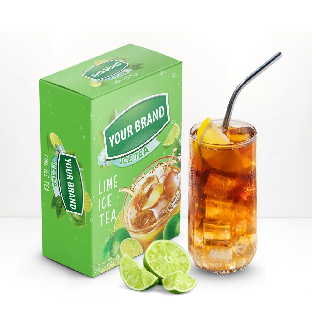 Direct Sales Instant Tea Drink Convenient Herbal Tea 400gr Tin Bag Custom Packaging