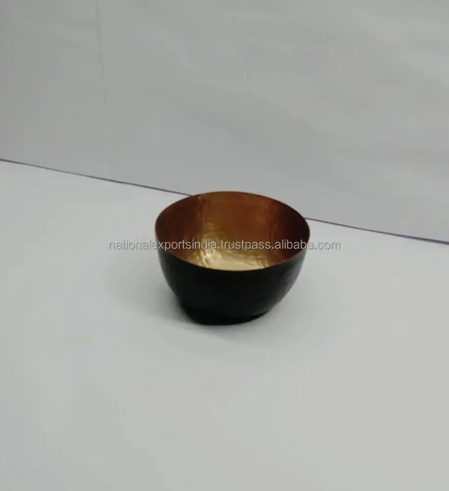 Kitchen round metal bowls no slip silicone bottom bakery mixing bowl copper bowl