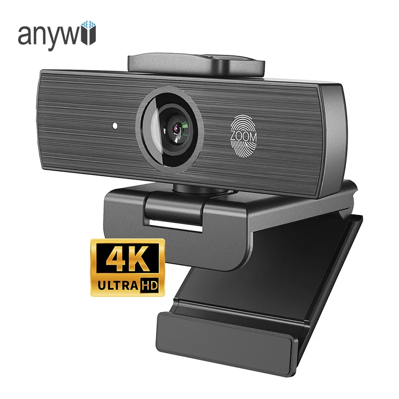 Anywii Auto Tracking Webcam Cameras Web Cam 8 mp Webcamera for Online Classroom Pc Live Streaming Computer Usb Camera