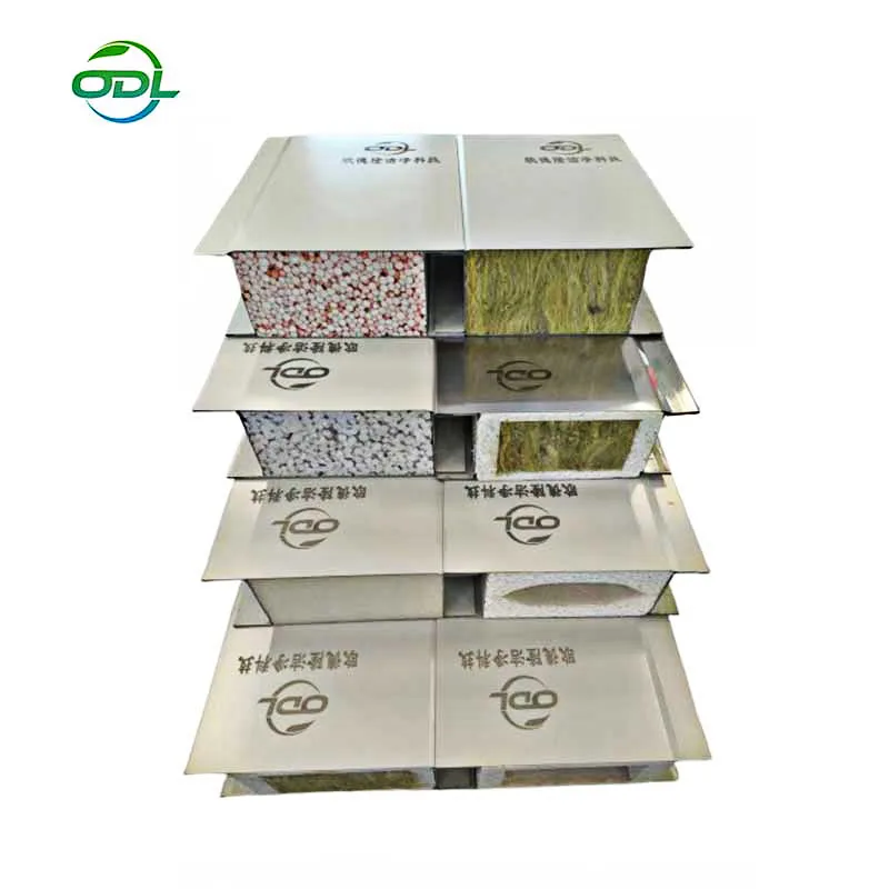 Oudelong  Machine Made Cleaned Hollow Rock Wool Color Steel Plate for Construction Site Clean Room