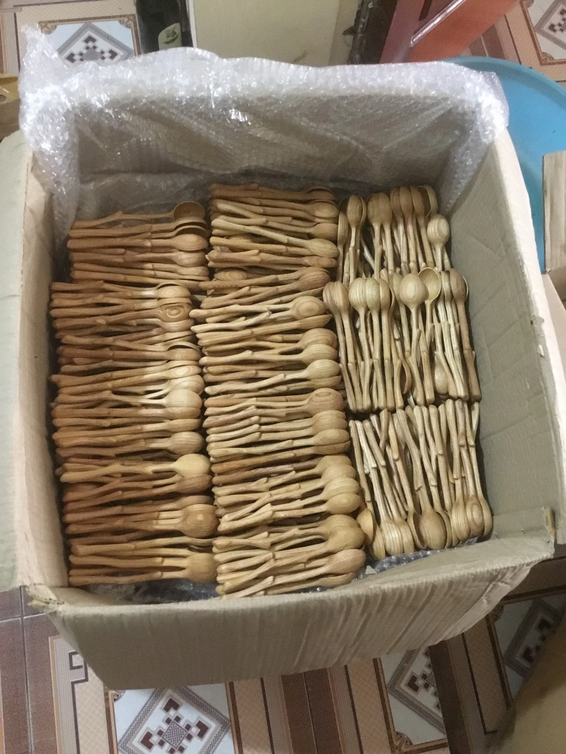 Small Wooden Tea Spoon / Folk Serving Wooden Utensils For Daily Use 100% Natural and Eco-Friendly from Vietnam