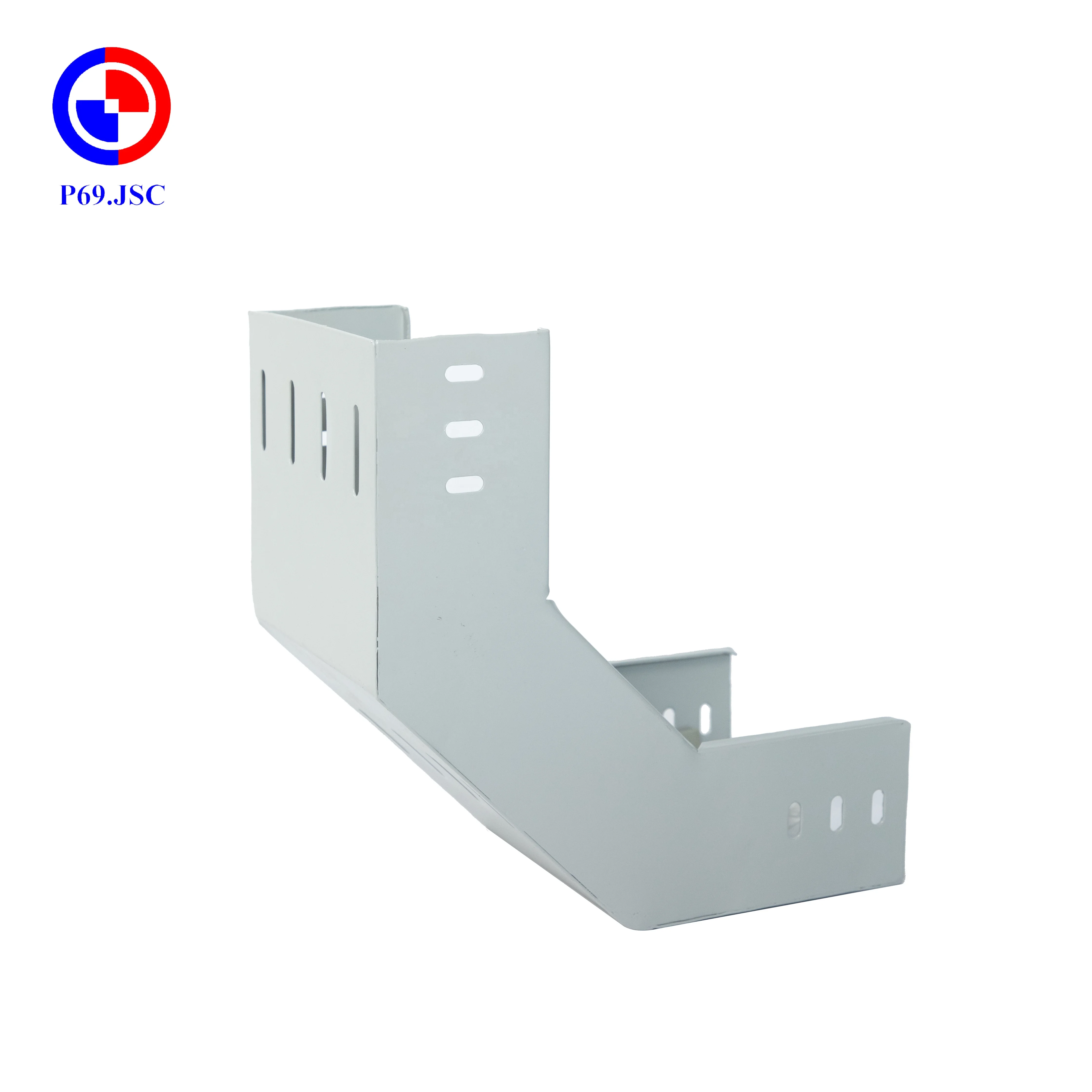 Upward Elbow Cable Tray Accessories Easy To Install Aging Resistant Protect Wires High Quality OEM Powder Coating