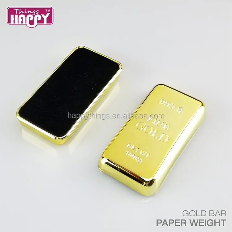 Cheap Souvenir Plastic Fake Gold Biscuts Pure Gold Bar Suisse Gold Bars Paper Weight