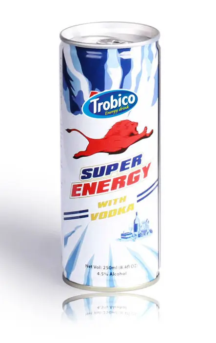 Canned Energy Drink with Cherry Flavor Trobico Beverage OEM Label Caffeine Bottle KOSHER Power Style Packing Packaging Gap Fat