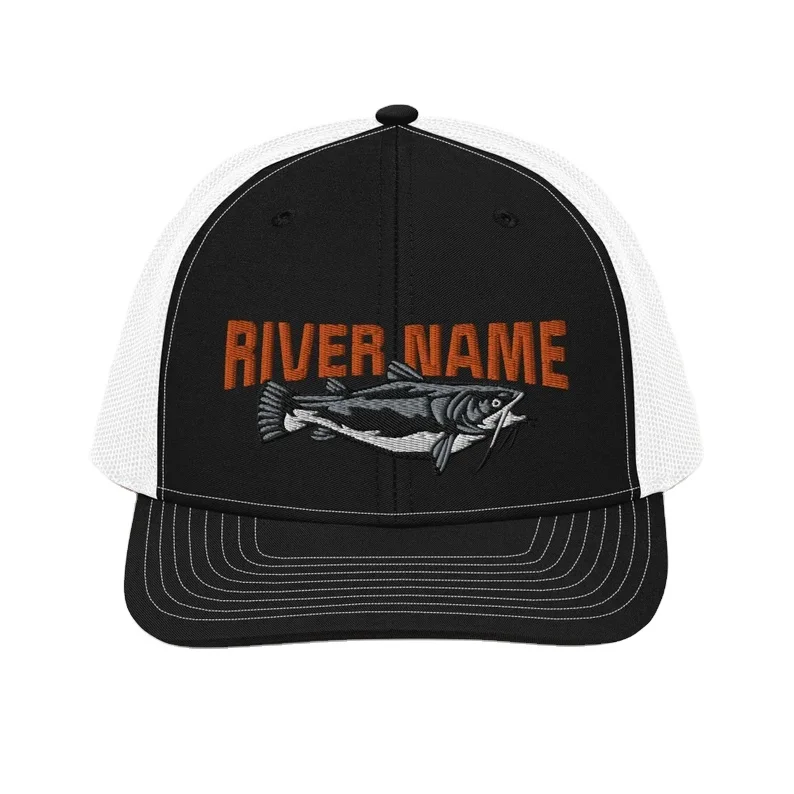 Available In Colors FISHING HAT River Name Trucker Hat Custom Embroidery Logo Made in Factory Vietnam Wholesale