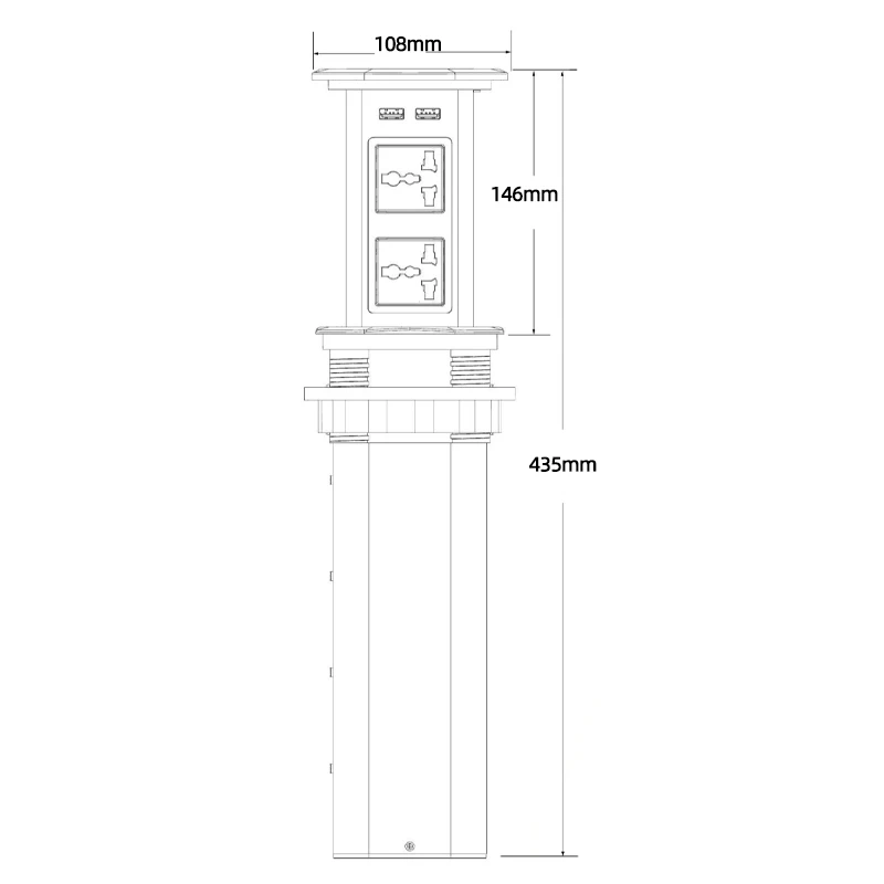 Автоматическая выдвижная розетка утопленный Выдвижной Сетевой фильтр зарядная станция для кухонного стола острова конференц-офиса