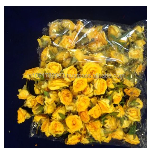 Factory best first wholesale natural fresh Yellow flower head 2-3 cm rose wholesales fresh real long lasting Export Roses Fresh